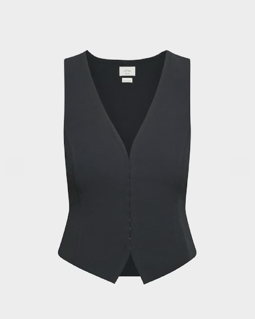 Black “Corset” Vest - Image 1