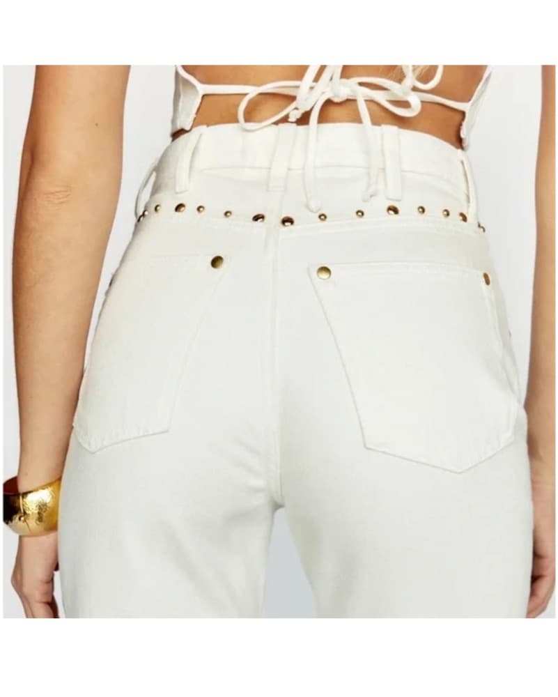 Reformation Cowboy Studded Jeans - Image 3