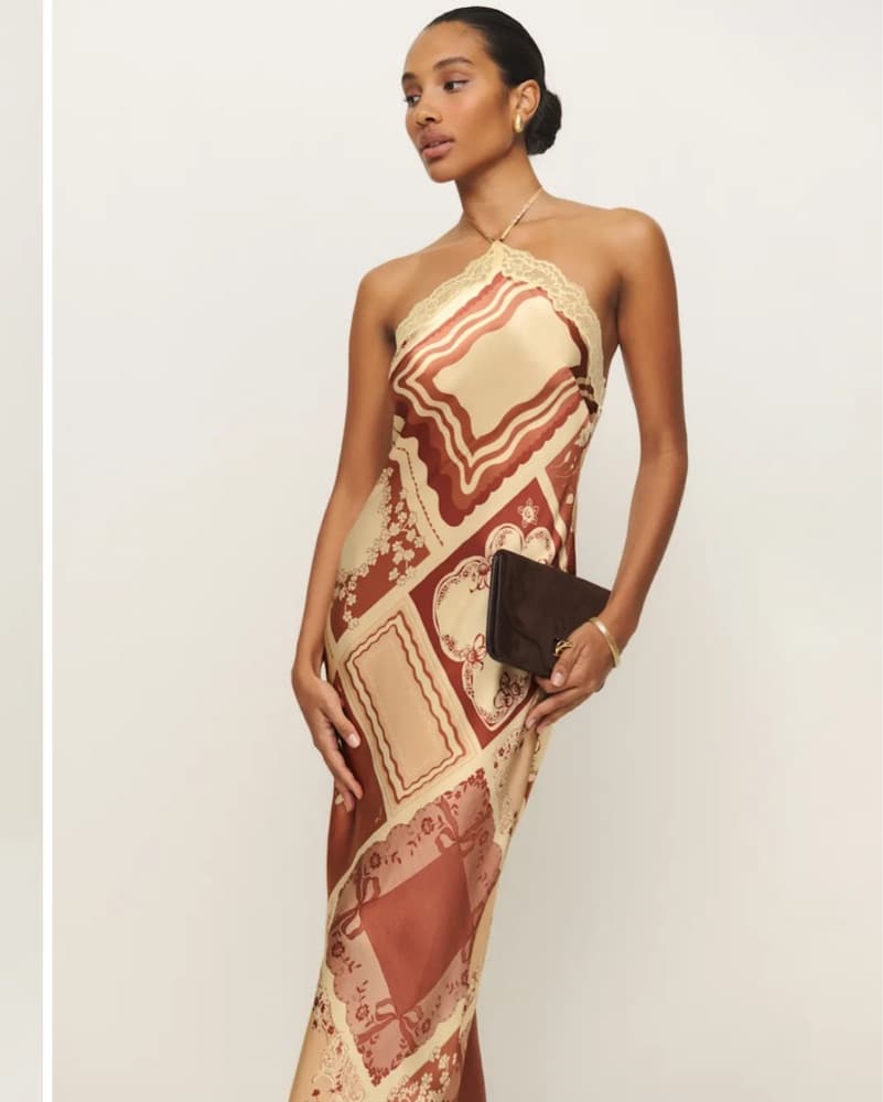 Reformation Aara Silk Dress - Image 1