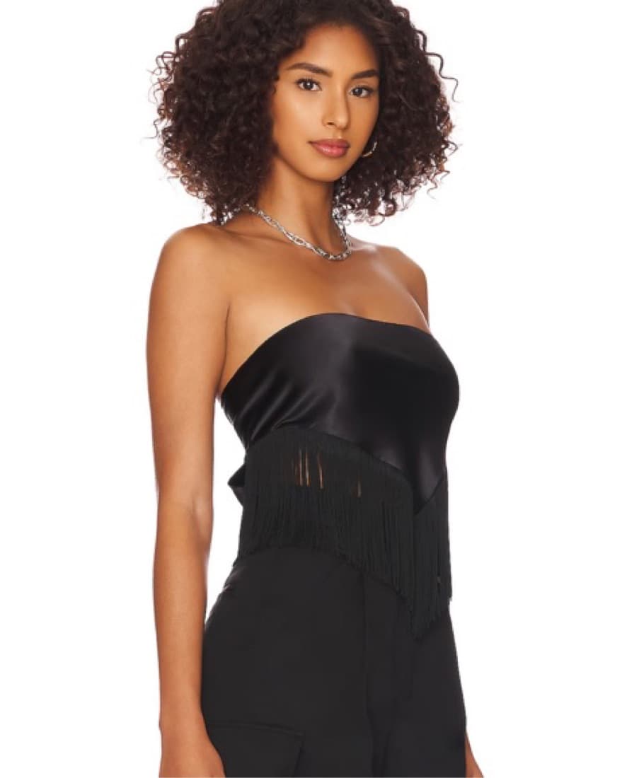 Black Fringe Top - Image 3