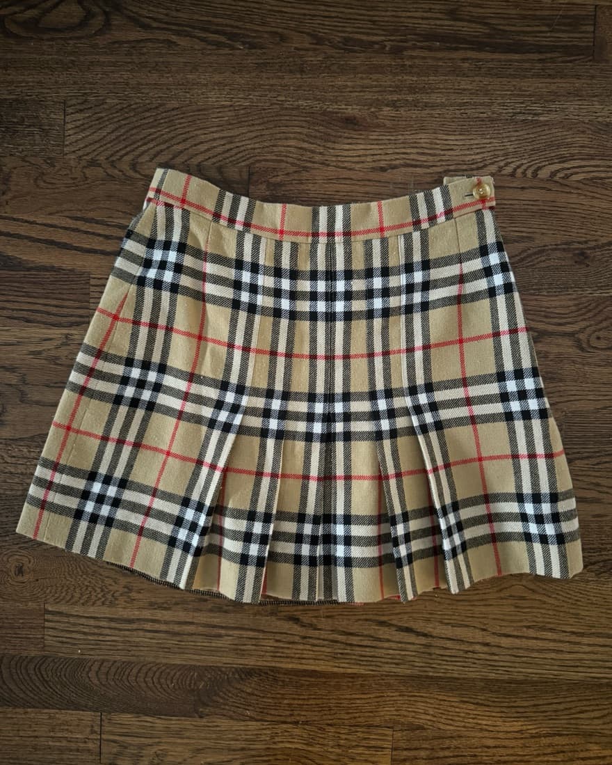 Burberry Vintage Plaid Mini Skirt - Image 3