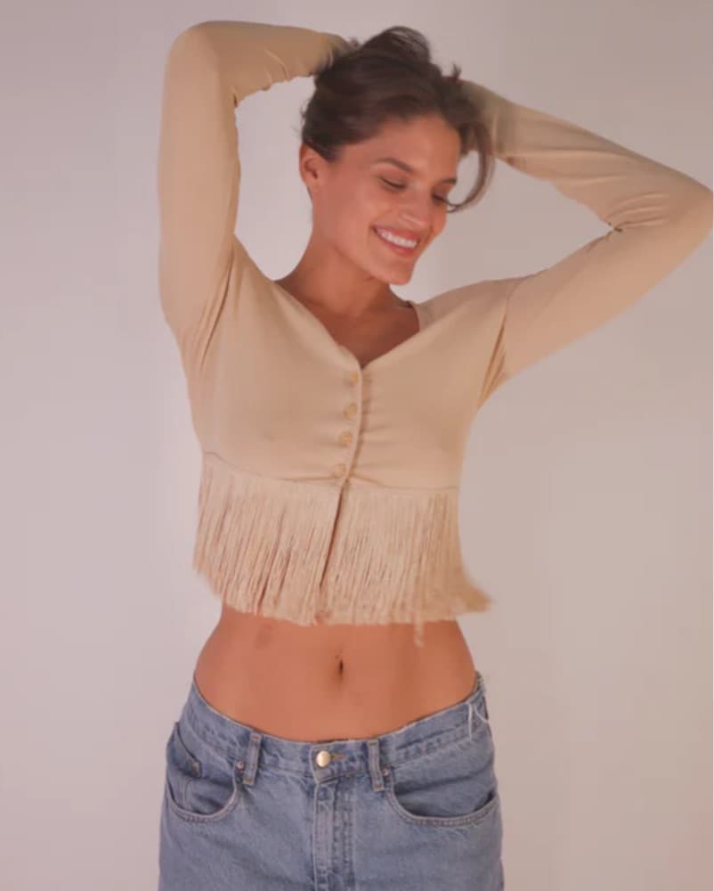 Vintage Fringe Moschino Top  - Image 3