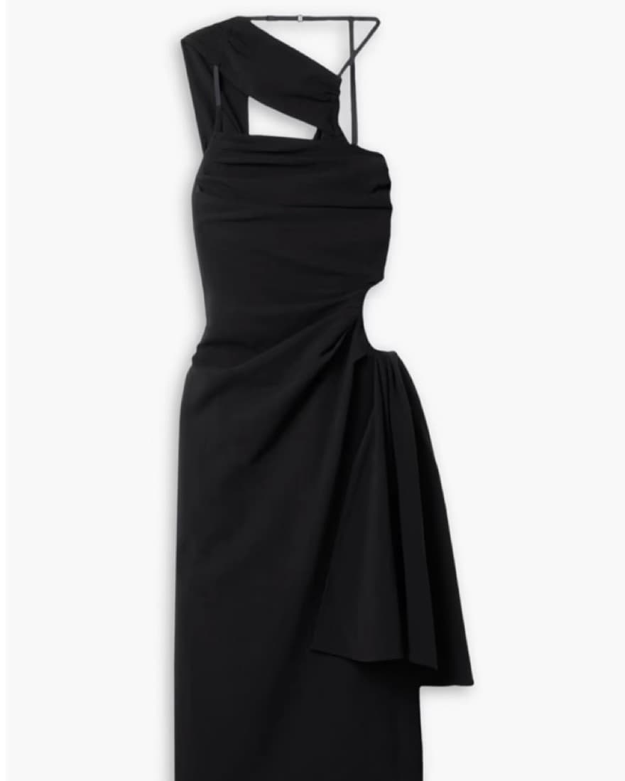 JACQUEMUS Abanada Cutout Draped Dress - Image 1