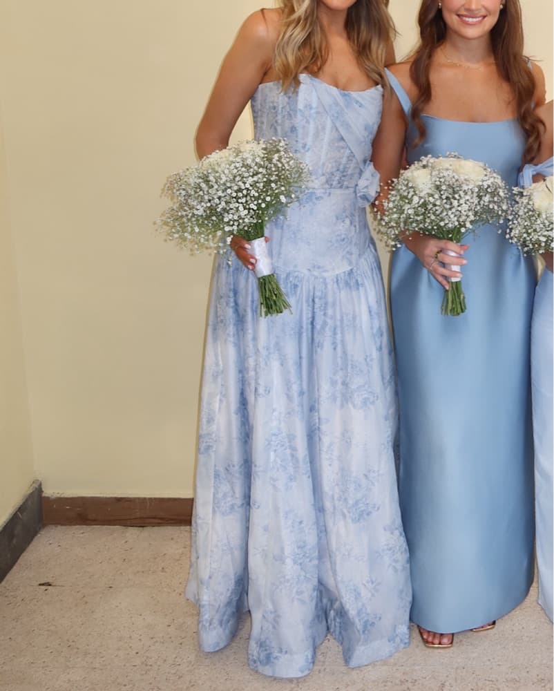 V Chapman Rosamund Dress in Blue - Image 4