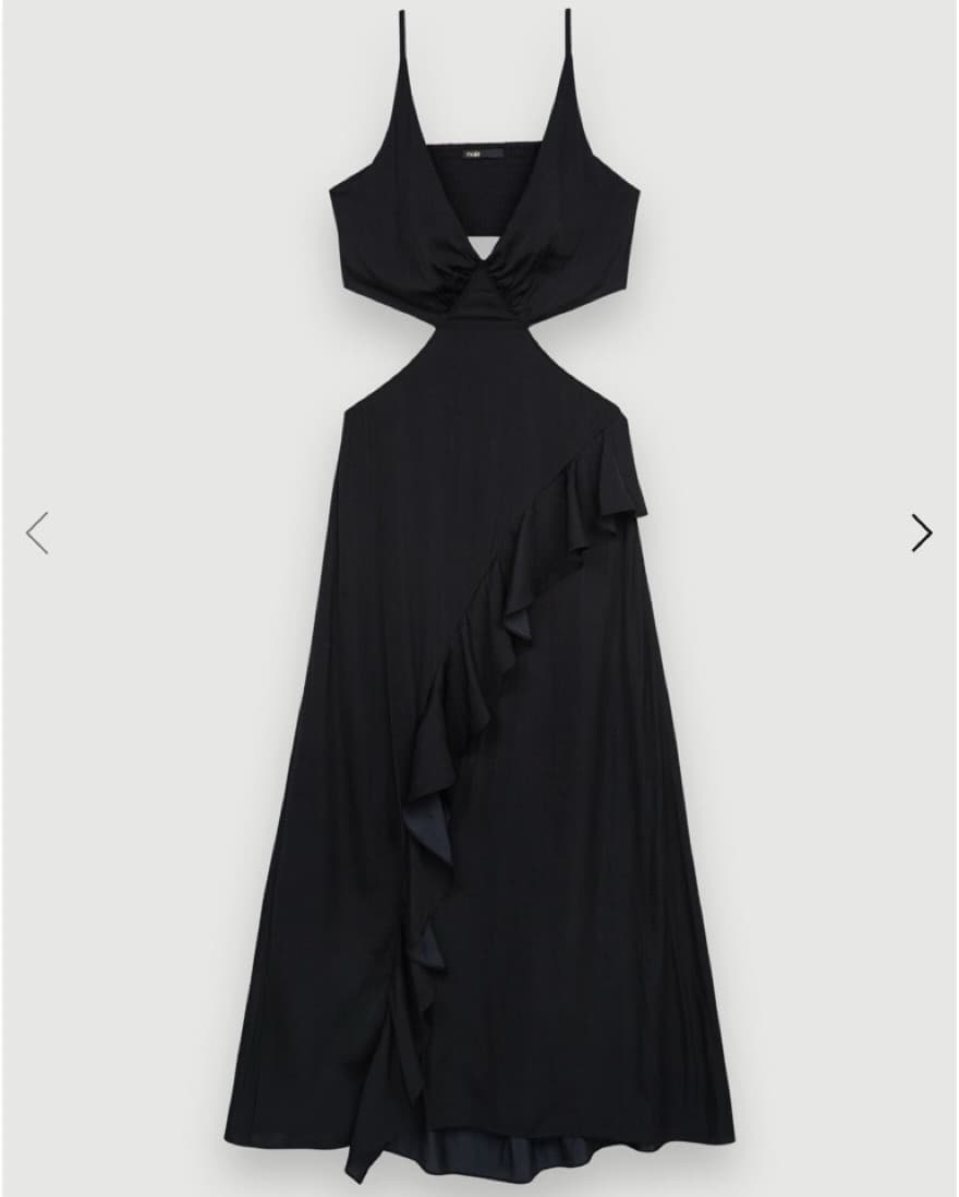 Maje Cutout Maxi Dress - Image 4
