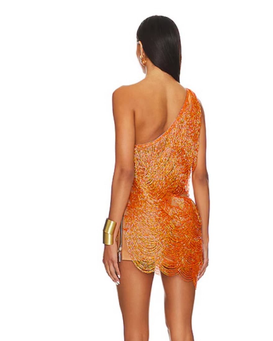 Bronx And Banco Way Copper Mini Dress - Image 4
