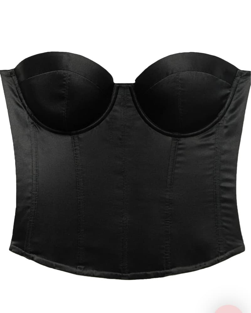 Black fleur Du Mal Hamptons bustier  - Image 3