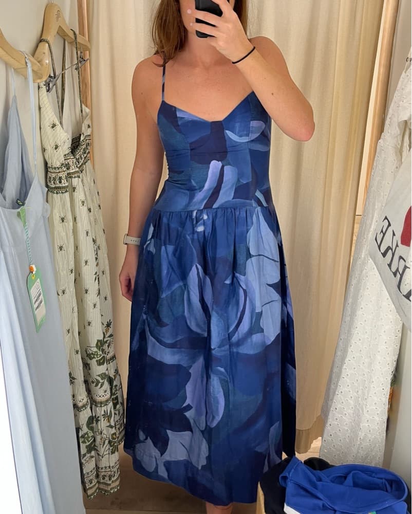 Farm Rio blue maxi dress  - Image 5