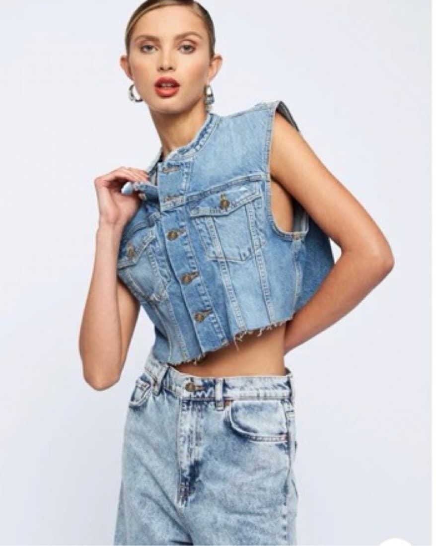 Lioness Denim Crop - Image 1