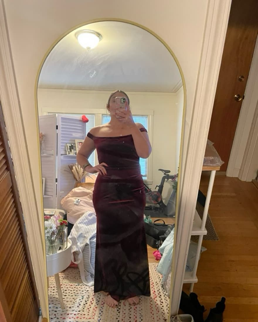 Reformation - Ritz Knit Velvet Dress - Image 2