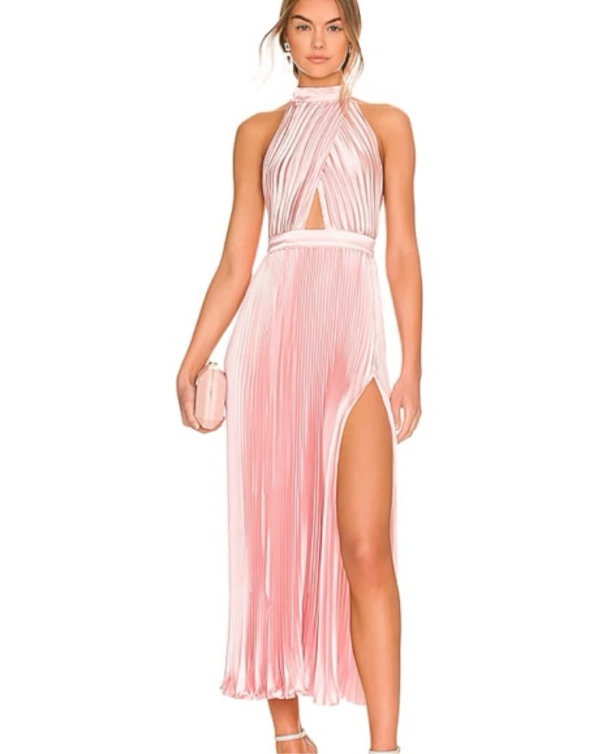 Renaissance Split Midi Dress - Image 1