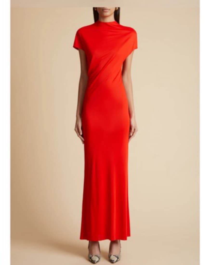 Khaite Red Yenza Dress - Image 1