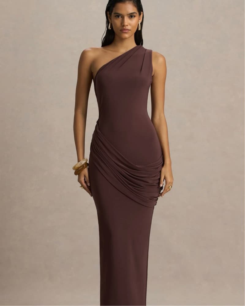 Club London Elisa One Shoulder Dress - Image 1