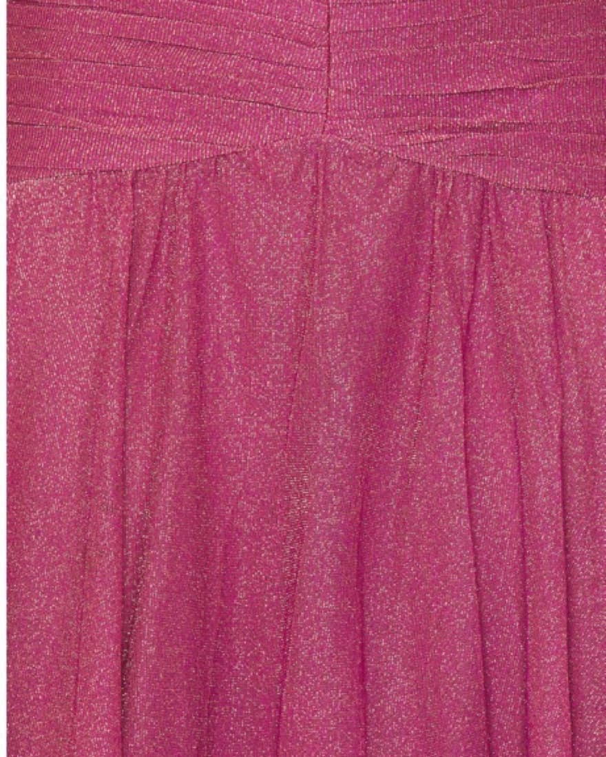 PatBO Metallic Plunge Dress In Lilac - Image 4
