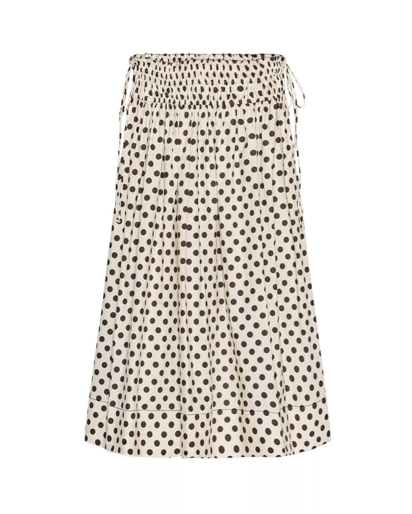 Cream Polka Dot Maxi Skirt - Image 2
