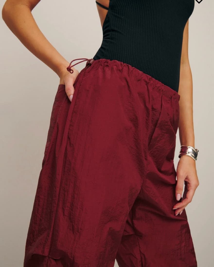 Reformation Parachute Pants - Red - Image 5