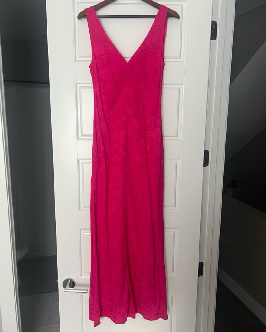 Staud Pink Floral Maxi Dress - Image 4