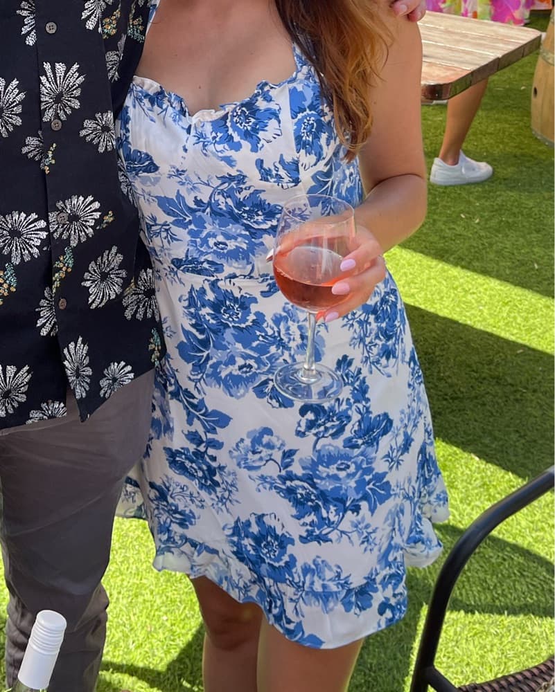 Black And White Floral Dress - Image 1