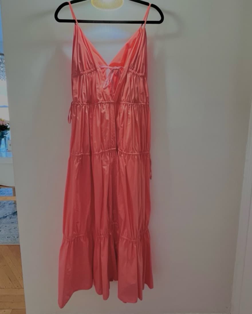 “April Tiered Poplin Maxi Dress - Image 4