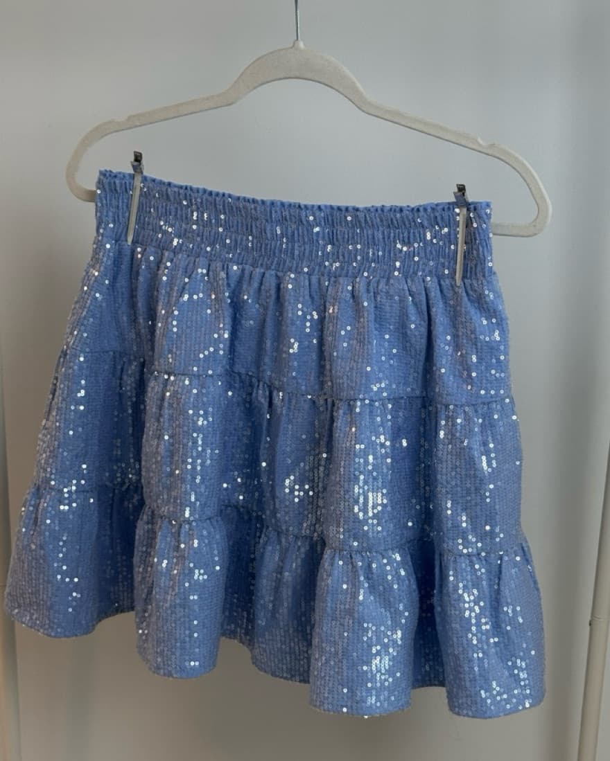 Blue Mini Skirt - Image 2