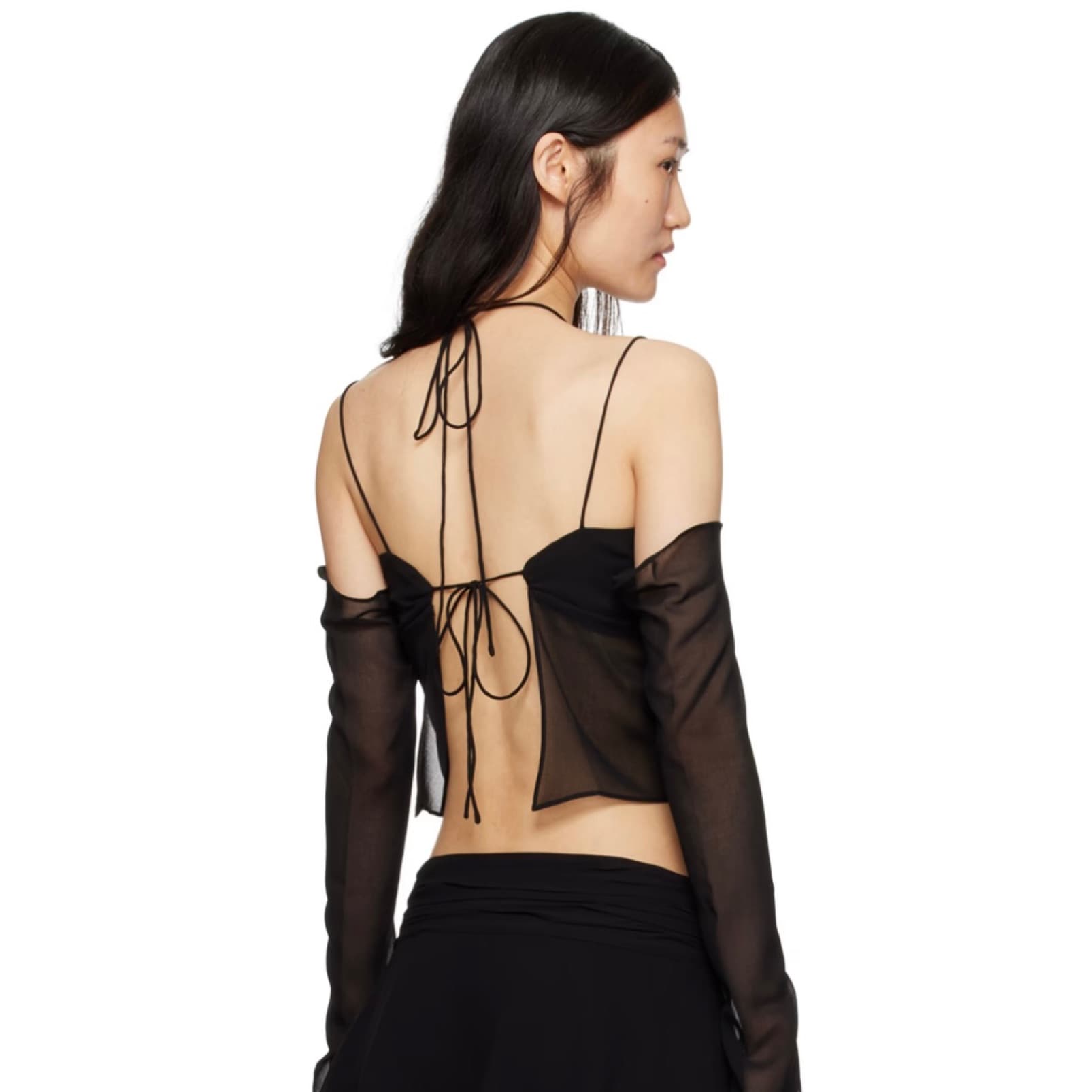 Guizio black blouse - Image 2