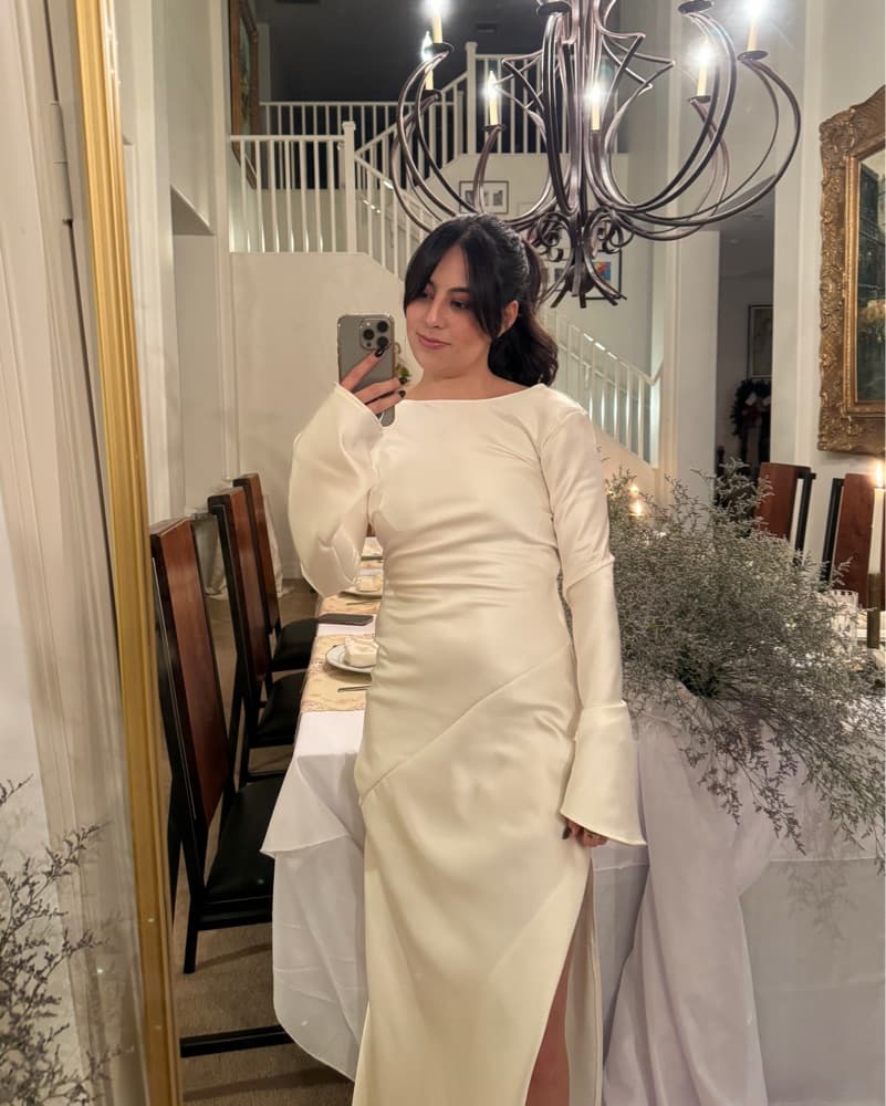 Elegant Ivory White Dress - Image 4