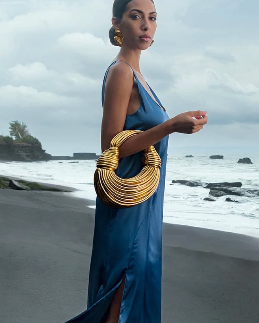 Verano Hill Amanda Gold Handbag - Image 1
