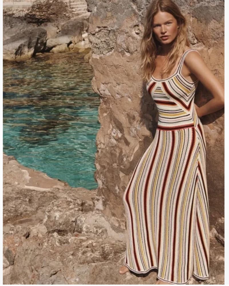 Zimmermann Vitali Striped Crochet Maxi  - Image 2