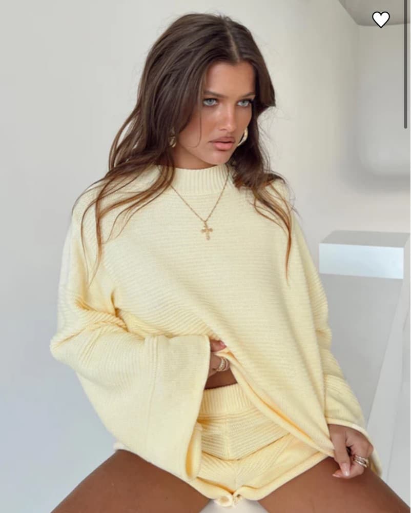 Cheyenne Ottoman Stitch Sweater & Shorts - Image 3