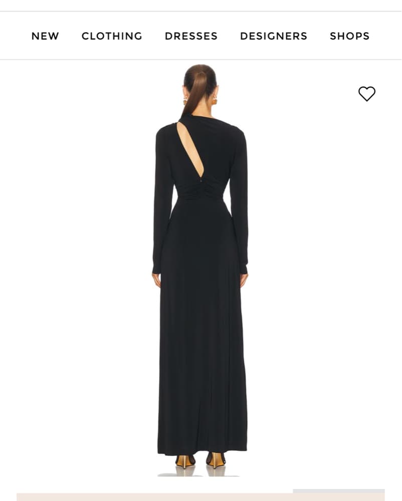 Rachel Gilbert Black Maxi Dress - Image 3