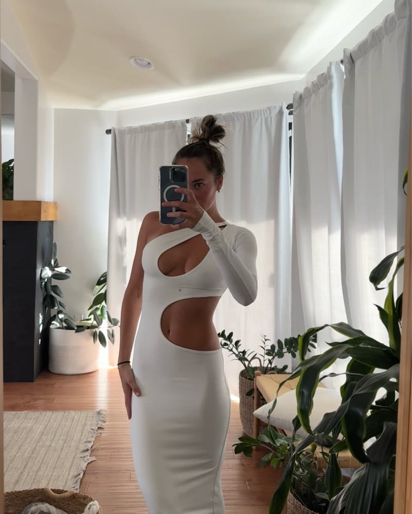 White Cutout Maxi - Image 1