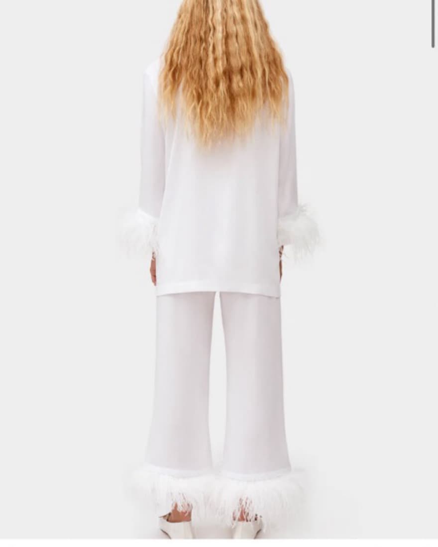 White Feather Sleeper Pajama Set - Image 3