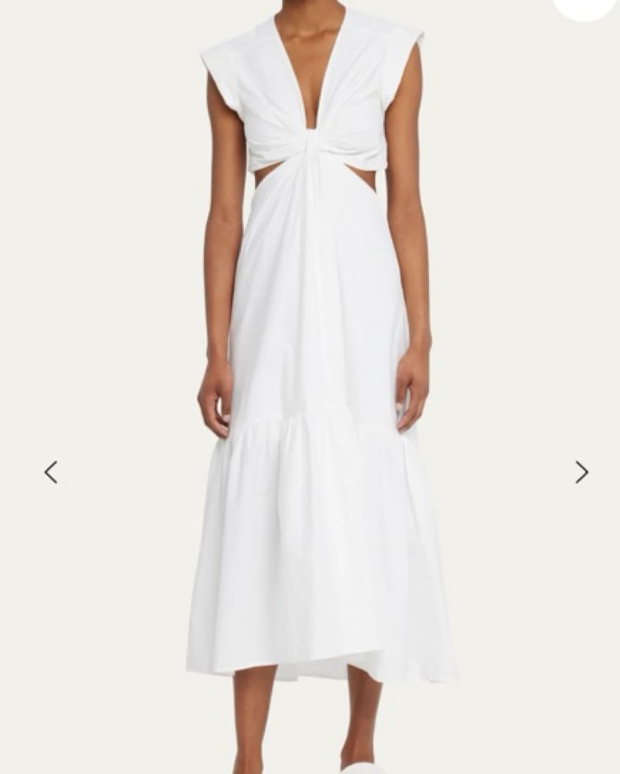 ALC White Linen Maxi With Cutouts - Image 2