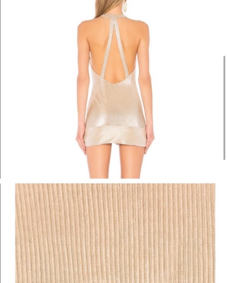 Shimmering Halter Neck Mini Dress - Image 2