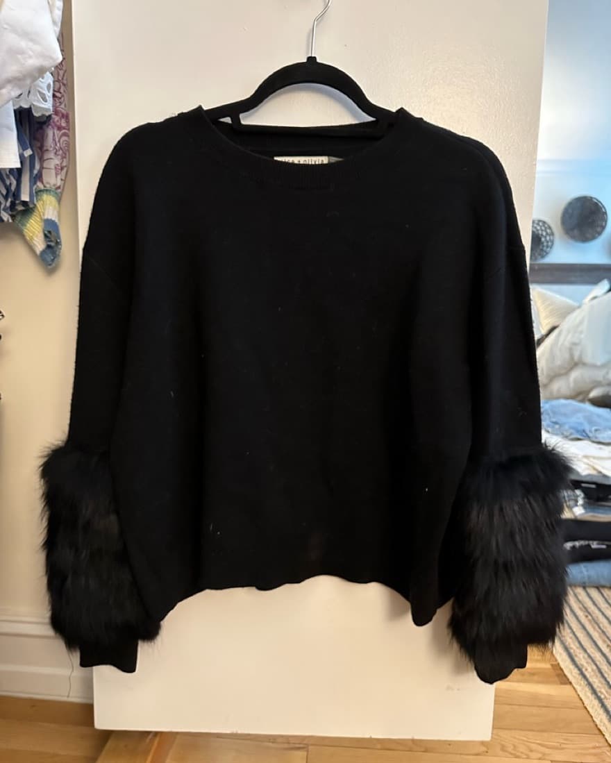 Alice + Olivia Genuine Fox Fur Sweater - Image 5