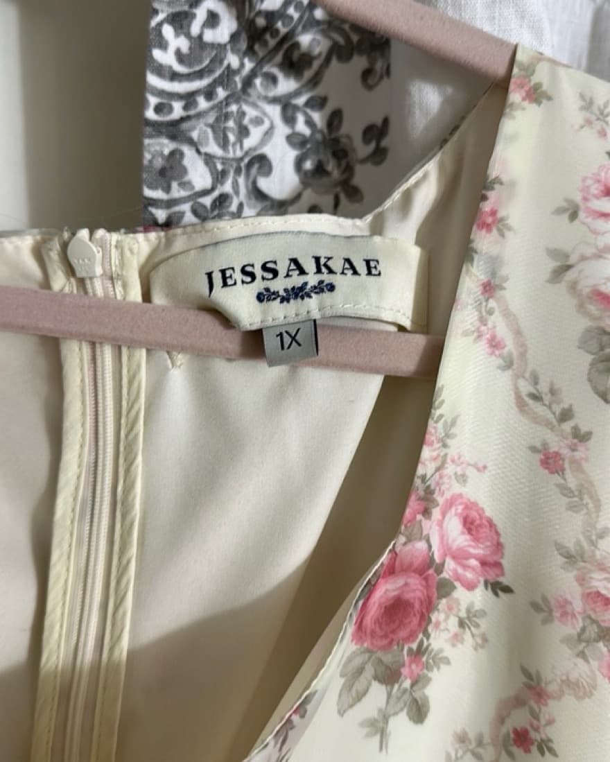 JessaKae Floral Chiffon Ruffle Midi - Image 4