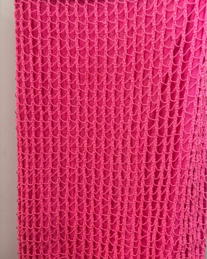 Simkhai Pink Crochet Maxi Skirt - Image 4