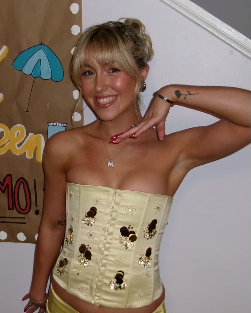 danielle guizio yellow corset  - Image 3