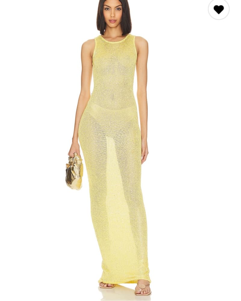 Natalia dress - chartreuse Sequin - Image 1