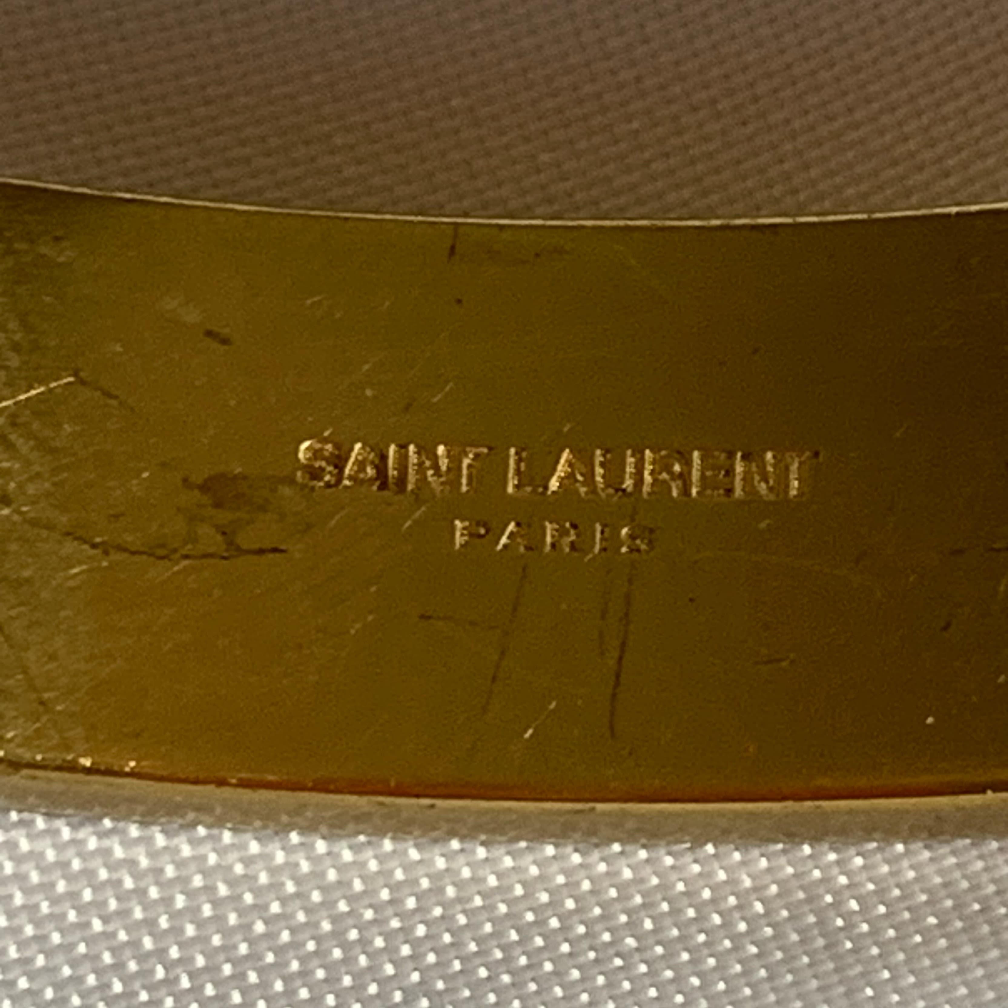 Saint Laurent pony hide YSL logo bangle - Image 2