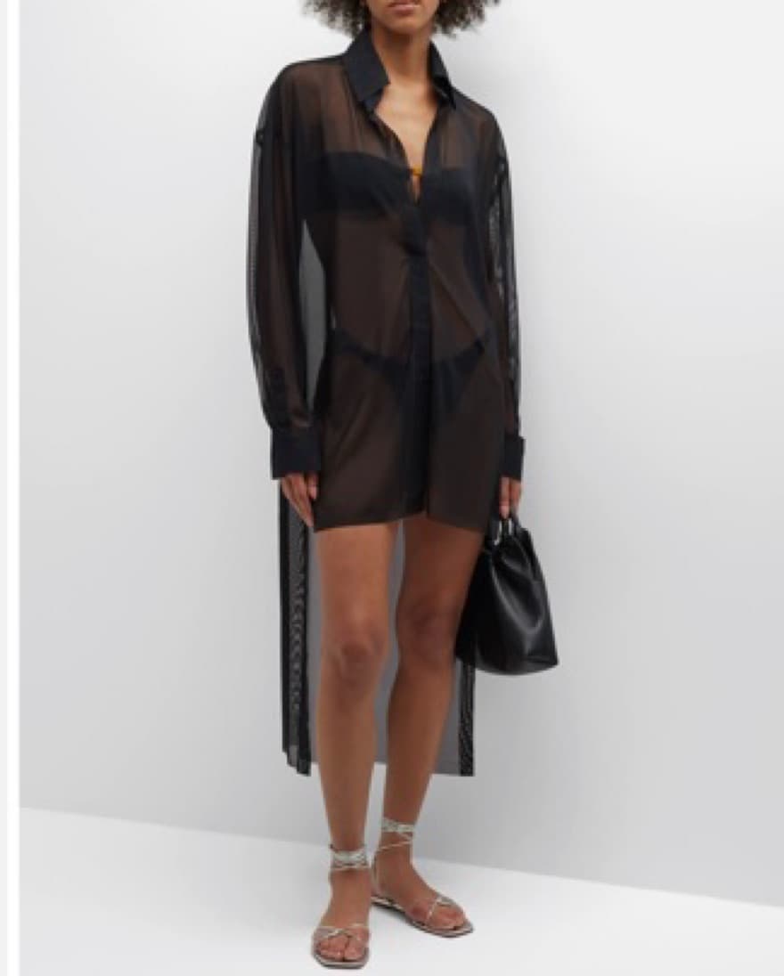 $250 | NORMA KAMALI | Mesh Cover-up - Image 1