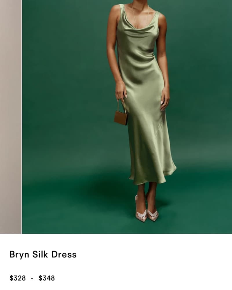Reformation  Bryn Silk Dress - Image 2