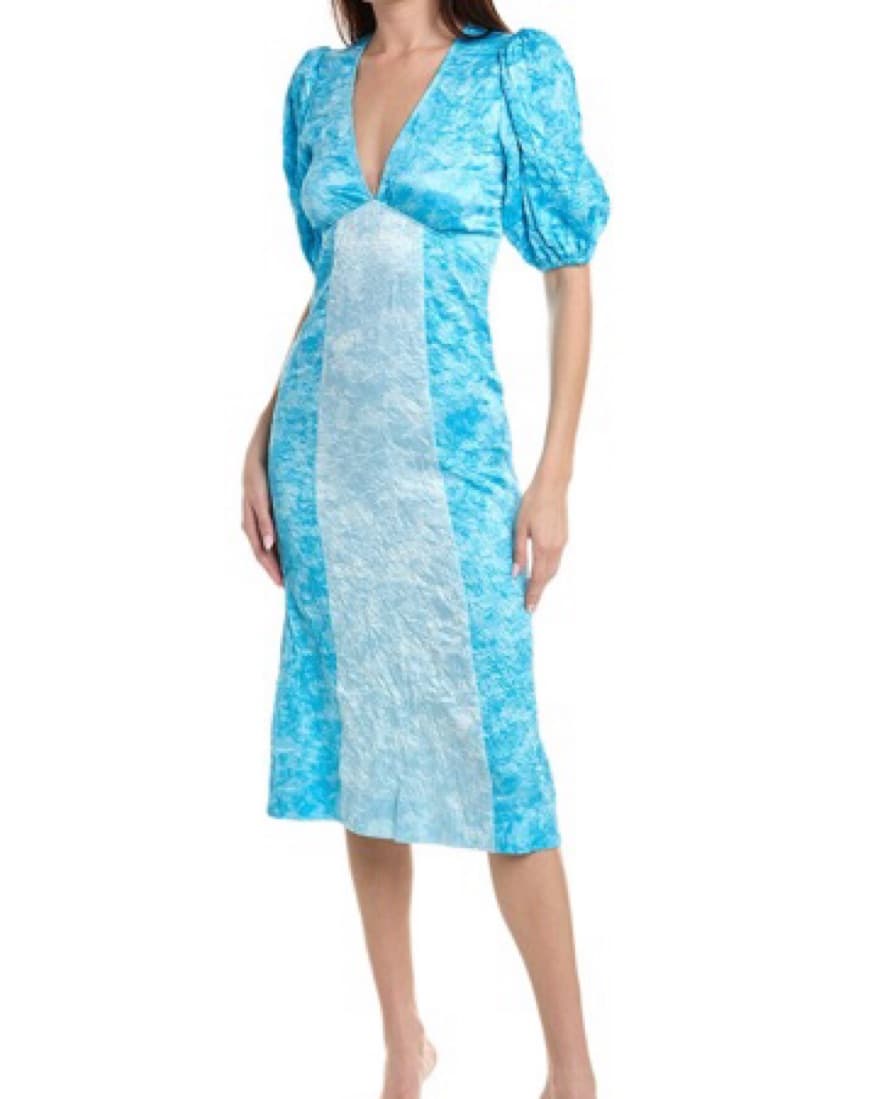 Ganni crinkle satin Dress - Image 1