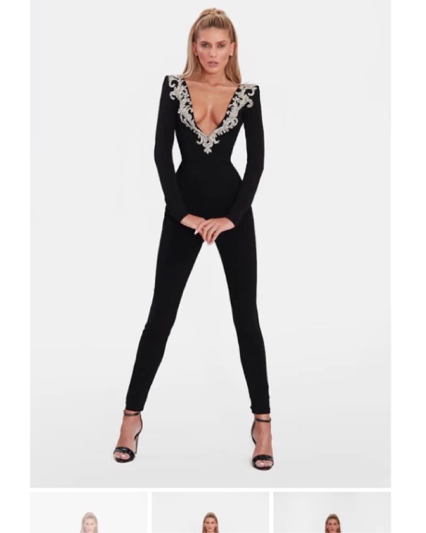 Albina Dyla Classy Black Jumpsuit - Image 2