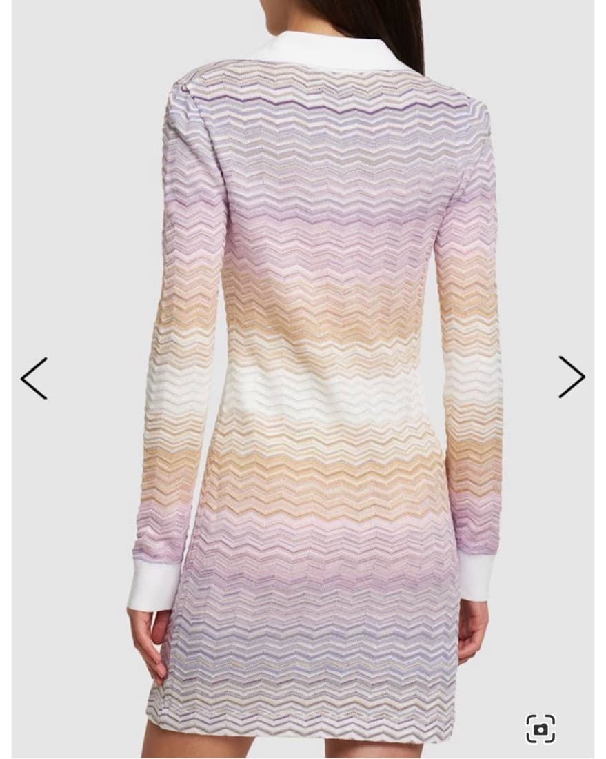 Missoni Long Sleeve Mini Dress - Image 5