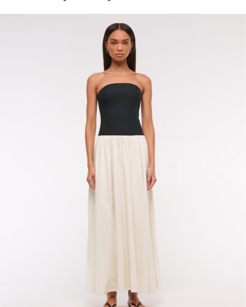 Abercrombie Drop-Waist Maxi Dress - Image 1