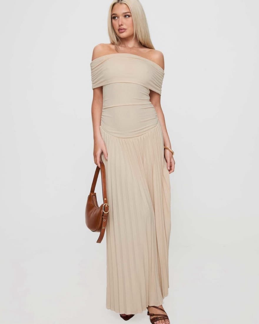 Lioness Pleated Maxi Dress - Image 1