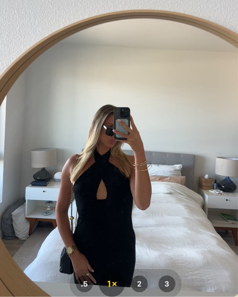 Black WeWoreWhat Knit Maxi Dress - Image 2