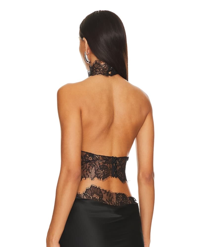 Retrofete Lace Halter Top  - Image 4