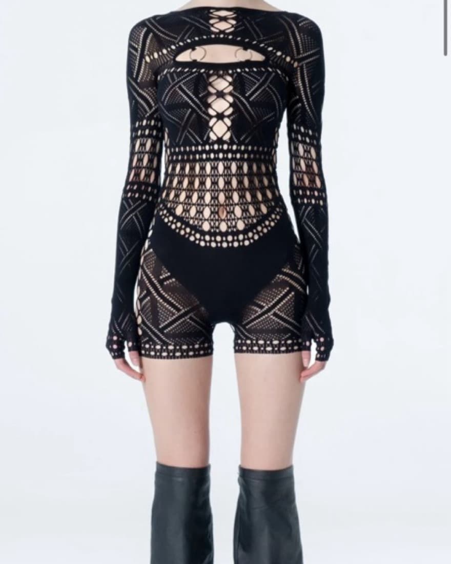 Black Cutout Jumpsuit - Image 5